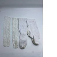 Set of 2 Long white socks 