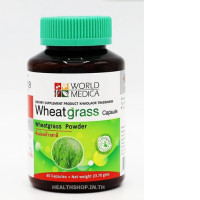 Set of 6 Wheatgrass 60 Capsules ( World Medica Khaolaor Wheatgrass Khaolaor Pharmacy )