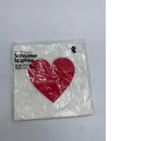 Red heart shaped white tissue Red heart shaped white tissue