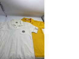 Set of 2 Polo shirt with collar, white and yellow Set of 2 Polo shirt with collar, white and yellow