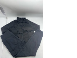 Set of 2 Black long-sleeved shirt and long pants for swimming exercise 