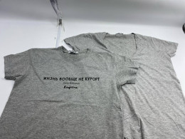 Set of 2 Gray round neck t-shirt 