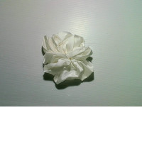 white rubber hair ring