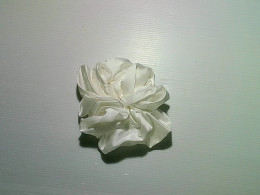 white rubber hair ring