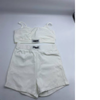 Set of 2 Women's white tank top and shorts