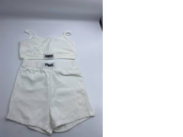 Set of 2 Women's white tank top and shorts