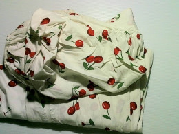 red berry print skirt and top