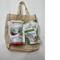 Set of 2 Coconut crisps with bag