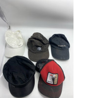 Set of secondhand caps