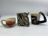Set of souvenir teacups