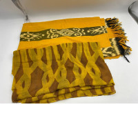 Set of 2 bright brown scarfs