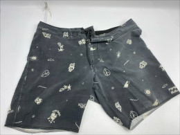 Black white swimming shorts