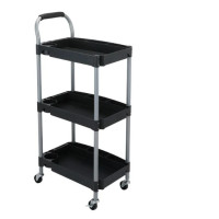 Set of 2 INDEX LIVING MALL 3-layer tool cart, Tenga model - black