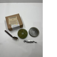 Kitchen Set of 2 coasters for mugs, corkscrew and spoon