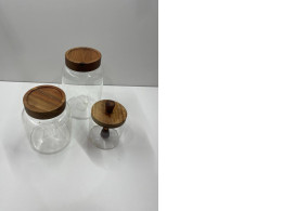 Set of 3 clear glasse kitchenboxes Set of 3 clear glasse kitchenboxes