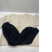 Kid's casual set: beige t-shirt and black pants