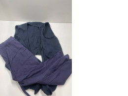 Dark blue set: vest and pants