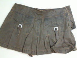Denim brown skirt shorts