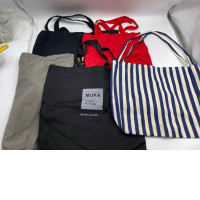 Set of fabric shopping bags