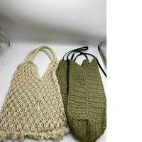 Set of 2 wicker beach bag