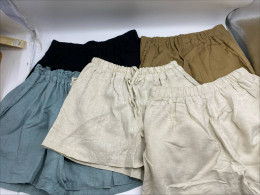 BIG SET of women's fabric short shorts