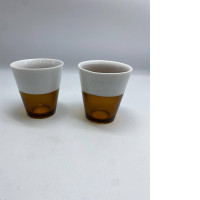 Set of twocolored cups