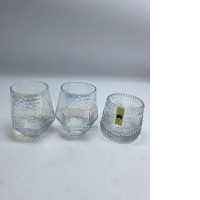 Set of 3 glass cups