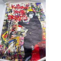 FOLLOW YOUR DREAMS handmade painting