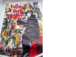 FOLLOW YOUR DREAMS handmade painting FOLLOW YOUR DREAMS handmade painting