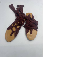 Dark red women's sandals