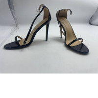 Black beige women's hilled shoes