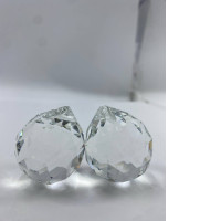 Set of 2 30mm Clear Crystal Ball Prism 