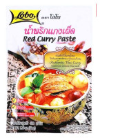 Set of 4 Lobo Red Curry Paste 50g.	