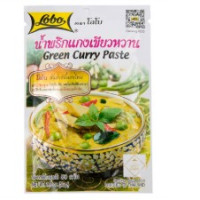 Set of 4 Lobo green curry paste 50g