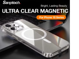 Sanptoch For Crystal Clear Magnetic Phone Case For iPhone 16 15 14 13 12 Pro Max Sanptoch For Crystal Clear Magnetic Phone Case For iPhone 16 15 14 13 12 Pro Max
