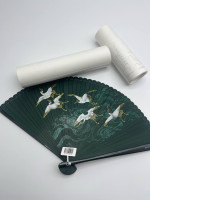 Green souvenir fan Green souvenir fan