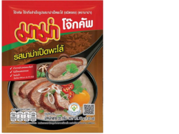 Mama Porridge Cup, instant porridge, Mama Duck flavor, in a packet 