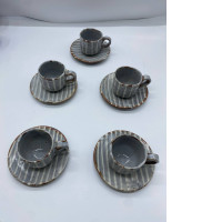 Set of 5 Japanese coffee cup and saucer set 