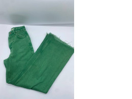 Women's green long jeans 