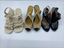 Set of 3 Women's fashion open toe high heels 