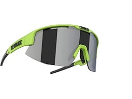 Matrix CAT 3 Sports Glasses Lime Green Frame Glass Smoke with Silver Mirror 52104-71, Lime Green-Smoke Silver