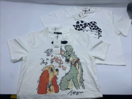 Set of 2 White children's round neck t-shirt