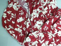 Red dress with long sleeves