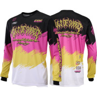 Set of 6 Loose Riders Cult Of Shred Longsleeve Jersey Men - LR Racing Pink