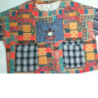 Bright shirt with embroidery