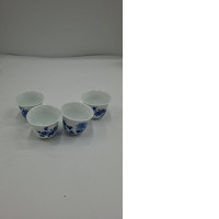 Set of 4 Small white teacup Set of 4 Small white teacup