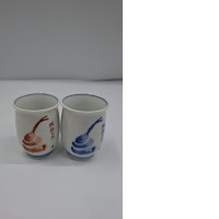 Set of 2 Small sake glass, 2 colors