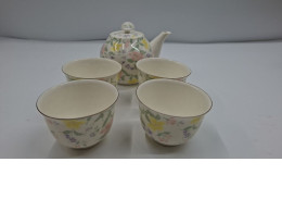 Set of 5 Glass, teapot, tea set