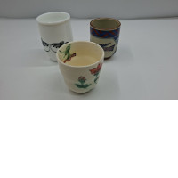 Set of 3 Japanese tea glass