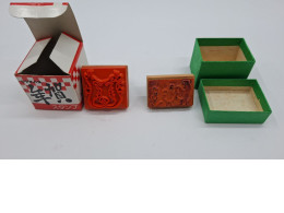 Set of 2 Rubber stamp